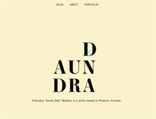 Tablet Screenshot of daundra.com